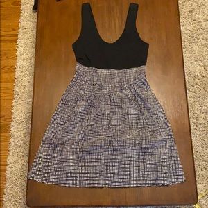 Express Black and White Mini Dress